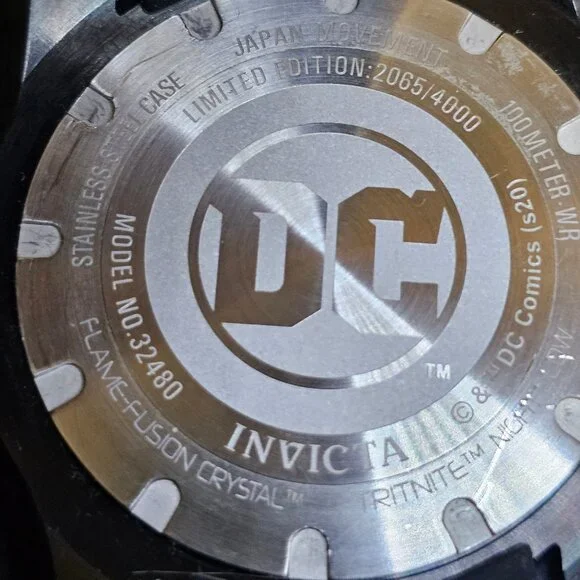 Invicta DC Comics Batman Men's Watch - 50mm, Gold, Black - LE /4000 mint 50mm